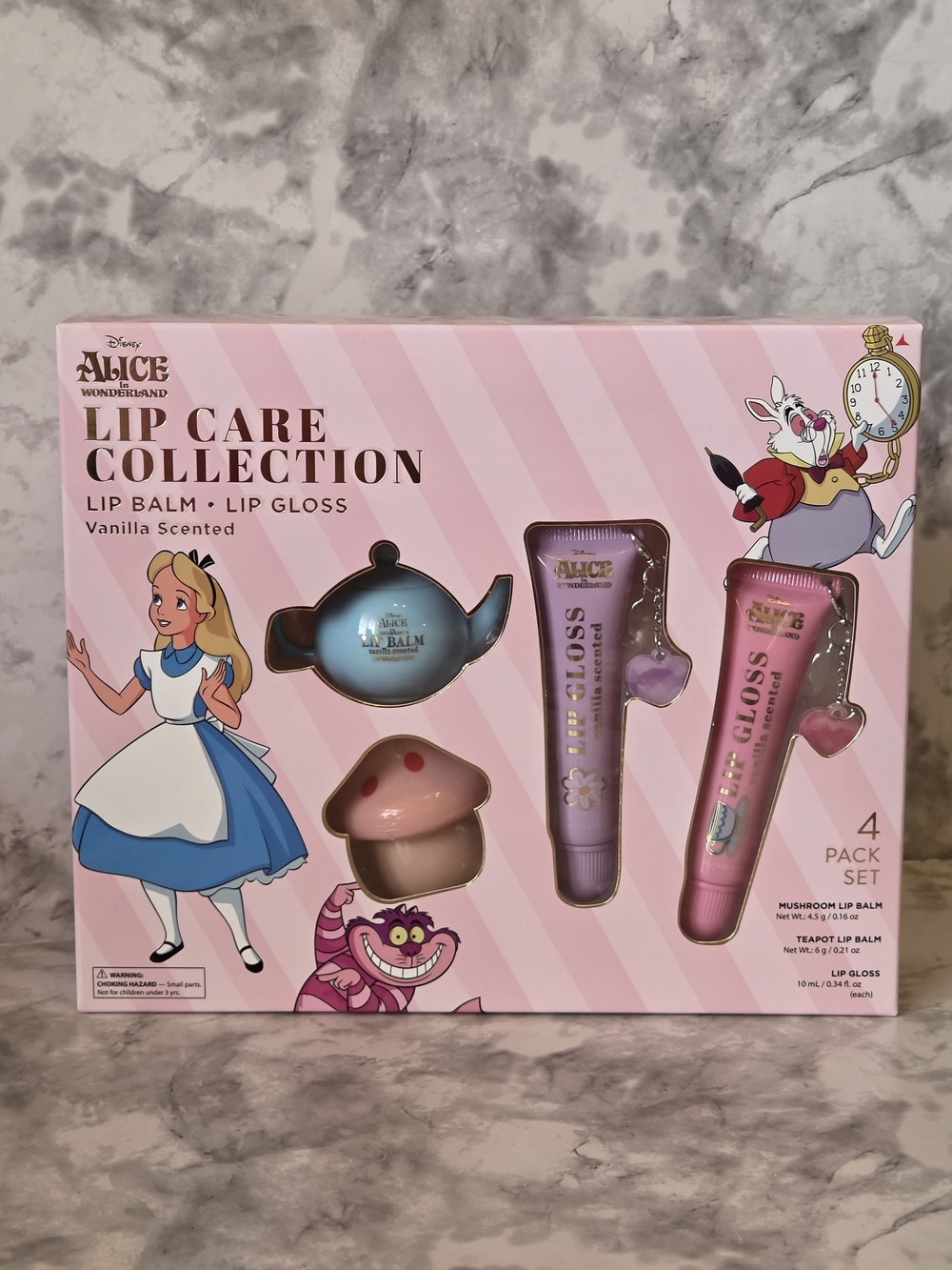 Disney Alice in Wonderland Pink Lip Care Collection – Vanilla Scented